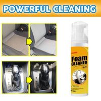Nettoyant mousse pour cuir de voiture au citron 100 ml polyvalent facile à manipuler facile à enlever voiture portable et durabl