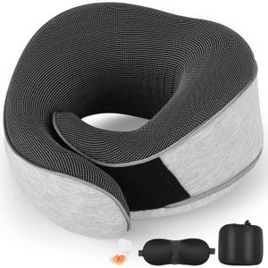 Coussin Daynecety à microbilles - Coussin de cou - Pour voyage, dormir, bain, lit, massage, yoga et repose-jambes