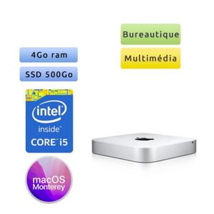 UNITÉ CENTRALE  Apple Mac mini A1347 (emc 2840) i5 4Go 500Go SSD -