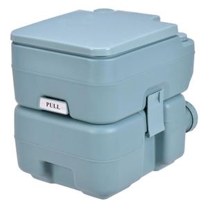 WC CHIMIQUE Giantex Toilette Portable 20L WC Chimique pour Camping, Chantier, Bateau, Vert