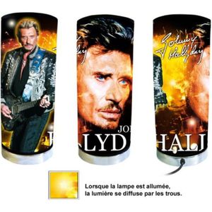 Plaque Murale Bois Johnny Hallyday Lone Wolf - Décoration Française Neuve