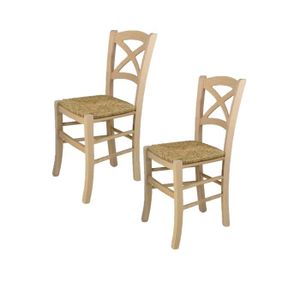 CHAISE Tommychairs - Set 2 chaises cuisine CROSS, robuste