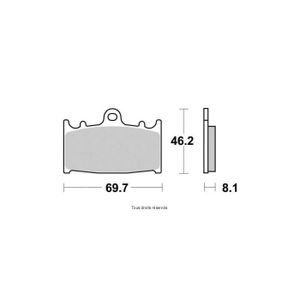 M1500 Compatible avec BANDIT PLAQUETTES DE FREIN AVANT EBC-FA229//FA231 650 SV//GLADIUS 750 GSR//INAZUMA