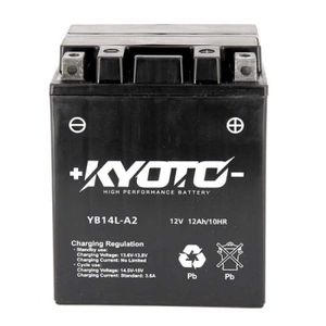 BATTERIE VÉHICULE Batterie Kyoto pour Moto Aprilia 350 ETX 1986 YB14L-A2 / 12V 14Ah
