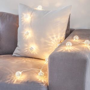 CozyHome Guirlande lumineuse marocaine LED – Longueur totale 7M 20 LED  blanc chaud, Guirlande lumineuse