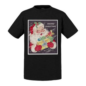 Fil Dentaire Santa Enfants T-shirt Garçon/Fille Cadeau de Noël Drôle T-shirt de Noël 