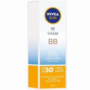 SOIN SPÉCIFIQUE LOT DE 5 - NIVEA Crème solaire visage BB FPS50  - 