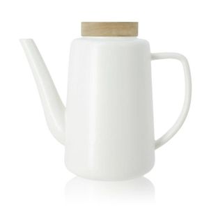 CAFETIÈRE - THÉIÈRE OGO LIVING Théière en porcelaine - 1,2L - Blanc