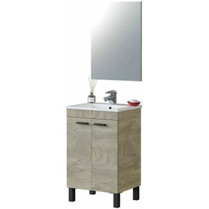 MEUBLE VASQUE - PLAN Meuble salle de bain Sous-Vasque 50 cm + Miroir co