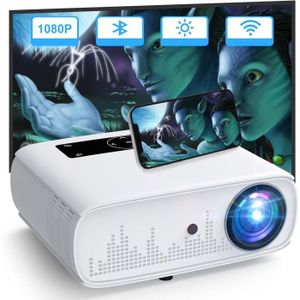 Vidéoprojecteur Videoprojecteur, Natif 1080P Projecteur 15000 Lumens Full Hd Home Cinema Videoprojecteur 4K, Projecteur Avec Bluetooth Wlan C[J757]