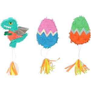 Piñata WallyE Lot de 3 mini piñatas dinosaures pour fête 
