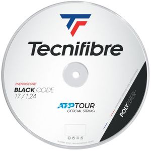 CORDAGE RAQUETTE TENNIS Bobine Tecnifibre Black Code 200m - Couleur:Noir Jauge:118