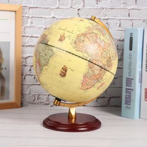 GLOBE TERRESTRE Globe antique 3D TMISHION - Fournitures Scolaires - Décor De Bureau - Jouet Éducatif - 25CM