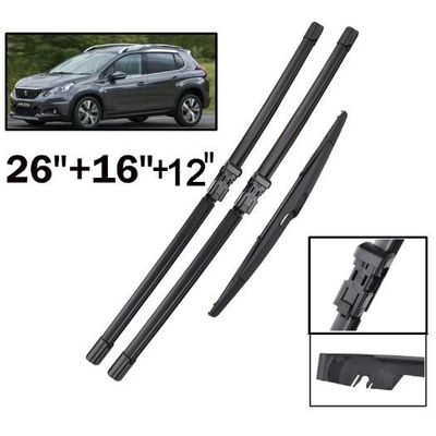 Balais D'essuie-glace Plat Avant Pour Peugeot 307 Break/SW (2004-2009) - Neuf - Marque Partsline