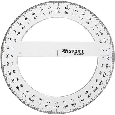 Lot De 3 Goniomètres 15,2 Cm - Rapporteur D'angle 360° En Plastique Transparent - Pour Physiothérapie, Dessin, Bricolage - 5