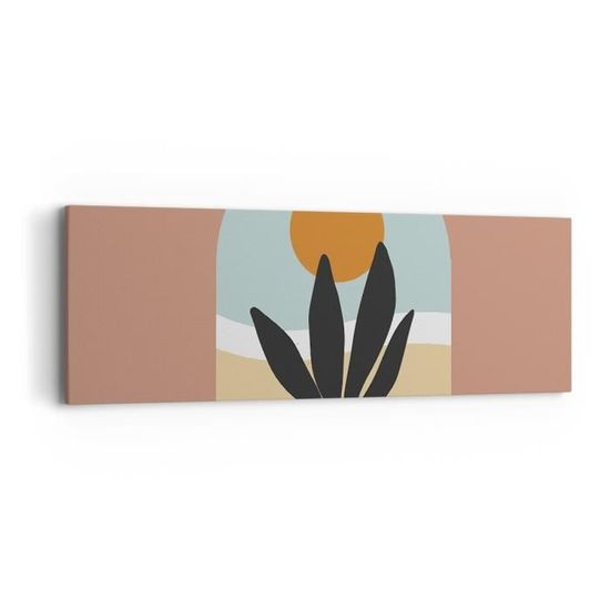 Impression Sur Toile ARTTOR 100x40cm – Minimalisme Abstrait Formes Rectangulaires, Décoration Murale