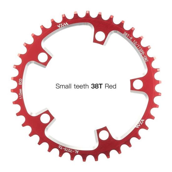 Plateaux De Vélo De Route WEST BIKING 110BCD - 34T/50T Rouge
