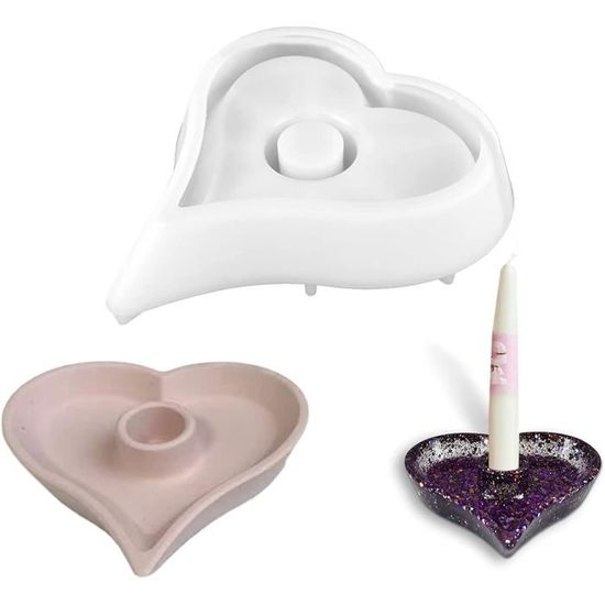 Moule Silicone Bougeoir Botte Pour Résine Époxy - Décoration Noël Et Table - Moule Chandelier Artisanat