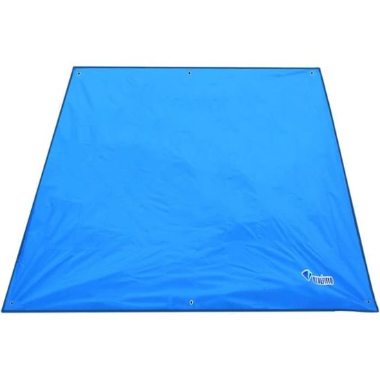 Bâche De Camping Ultralégère En Nylon, Tapis De Sol Ou Abri Solaire, Imperméable, Gris Clair