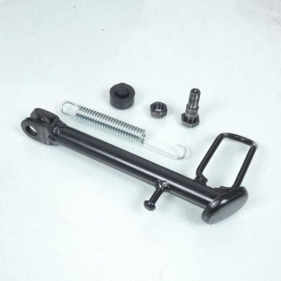 Béquille Latérale Moto Peugeot Kisbee 50 2012-2023 - Support Alliage Aluminium Réglable Noir