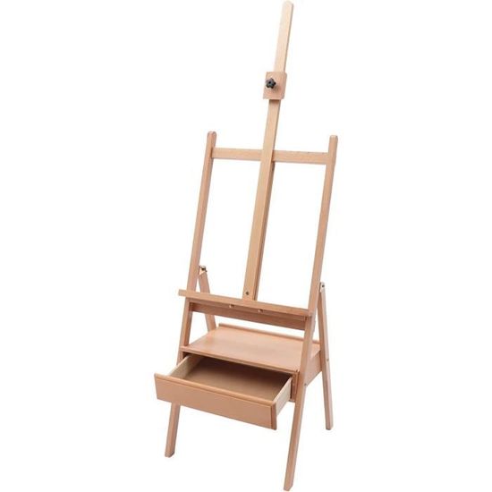 Boîte Chevalet En Bambou Manet Avec Tiroir Et Palette