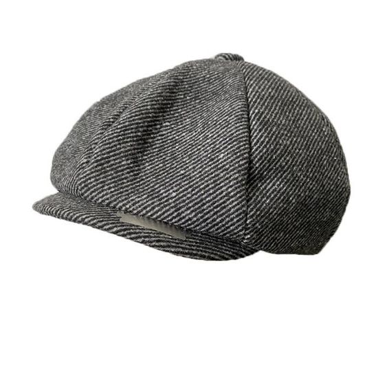 Casquette De Journal D'hiver Grande Taille Pour Hommes, Laine