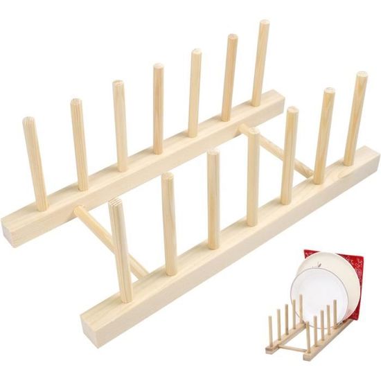 HonGien 2PCS Support De Rangement, En 5 Rainures,Espacement