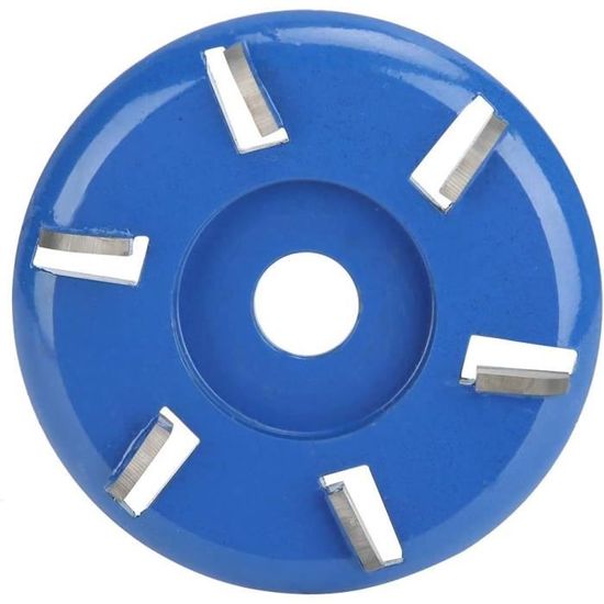 Disque de coupe de bois, meuleuse d'angle de dissolvant de souche disque de sculpture sur bois 6 dents tronçonneuse fraise outils de lame de travail du bois