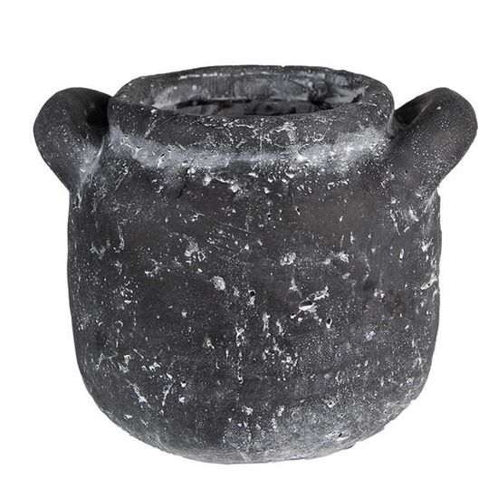 Pot De Fleurs En Céramique Jaune Citron - Ø 20 Cm, Hauteur 15 Cm - Déco Intérieur/extérieur - Marque Clayre & Eef