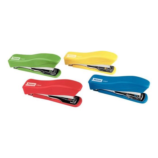 Petrus Liliput 200 Portable Stapler - Compact For Travel, Staples Up To 12 Sheets