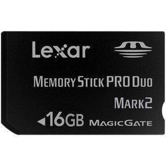 16 Go Carte Mémoire Memory Stick Pro Duo Mark2 … Cdiscount Appareil Photo