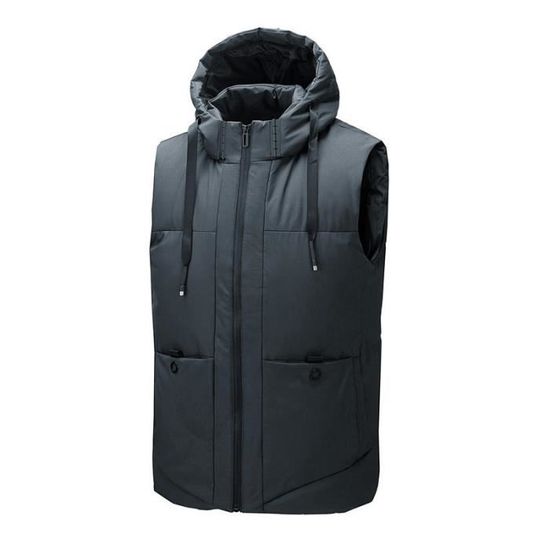 Gilet Sans Manches Femme Hiver - Doudoune Légère Chaude Avec Capuche Et Poches - Pour Randonnée, Outdoor, Ville