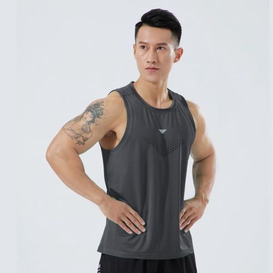 Débardeur Homme Sans Manches – Maille Respirante Pour Sport, Neuf Avec étiquettes