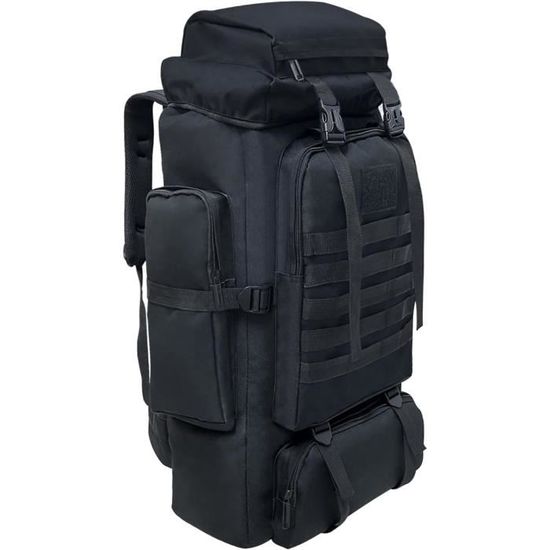 Sac A Dos Moto Sac à Dos Militaire 80L – Camouflage Urbain, 600D, Idéal Rando & Trek Sac Tactique Camouflage Urbain