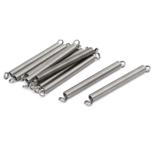 Ressort De Tension Inox 304 - 0.5mm X 300mm X 5mm - Ton Argenté - Marque Uxcell