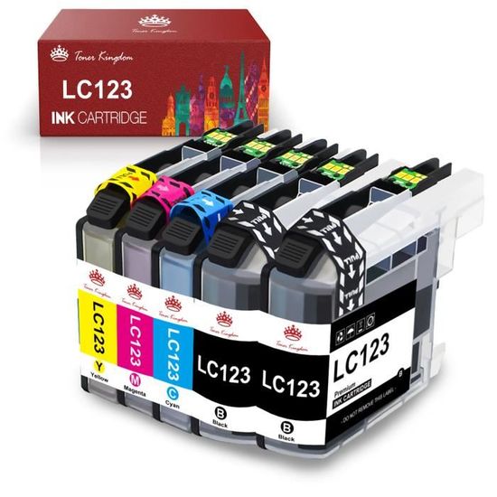 Cartuchos De Tinta Compatibl Para Improra Brother LC123, MFC, J4410DW, J4510DW, J870DW, DCP