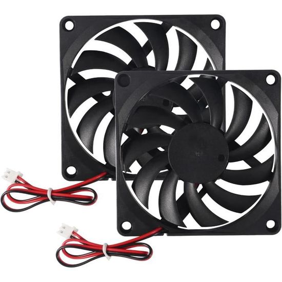ECSiNG - Lot De 4 Petits Ventilateurs Sans Balais 5V Pour Refroidissement PC, Imprimante 3D Et Modélisme - 35x35x10 Mm, Silencieux Et Performants