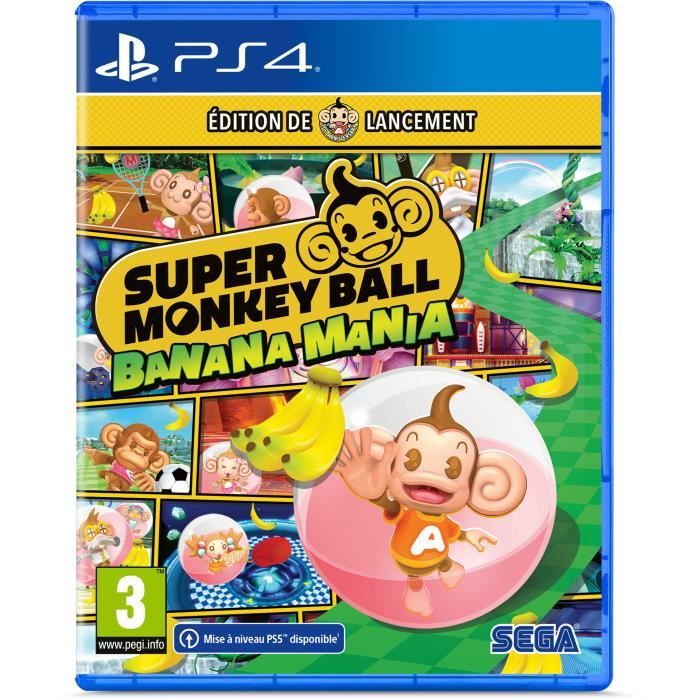 Super Monkey Ball : Banana Mania - Launch Edition Jeu PS4 - Mise à niveau PS5 disponible