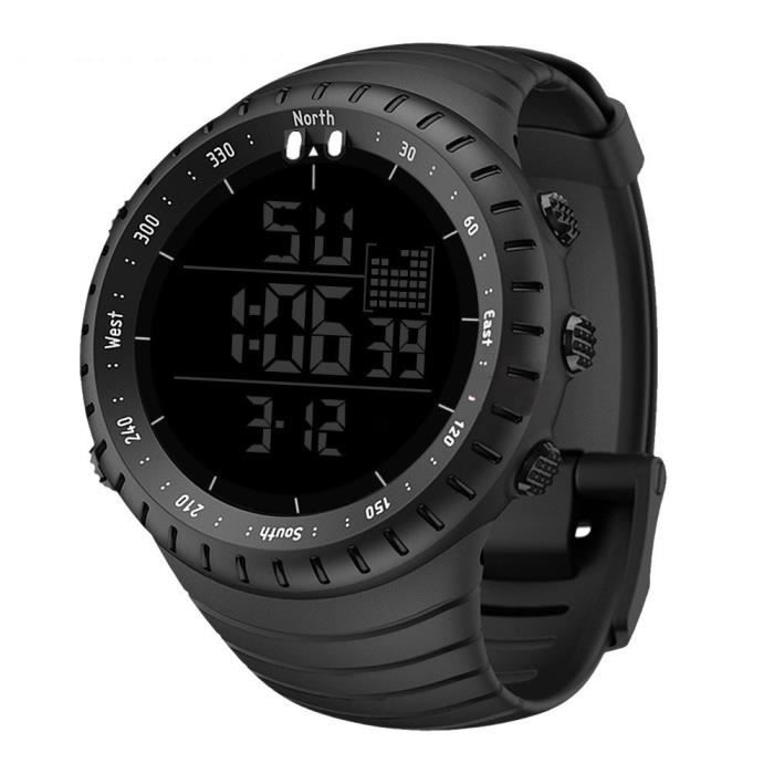2020 sports de plein air montre numérique hommes sport LED montre horloge électronique hommes