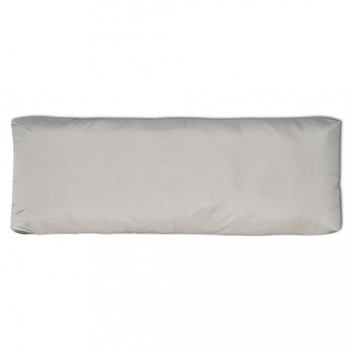 Coussins pour fauteuils et canapes Coussin de dossier rembourre blanc sable 120 x 40 x 20 cm