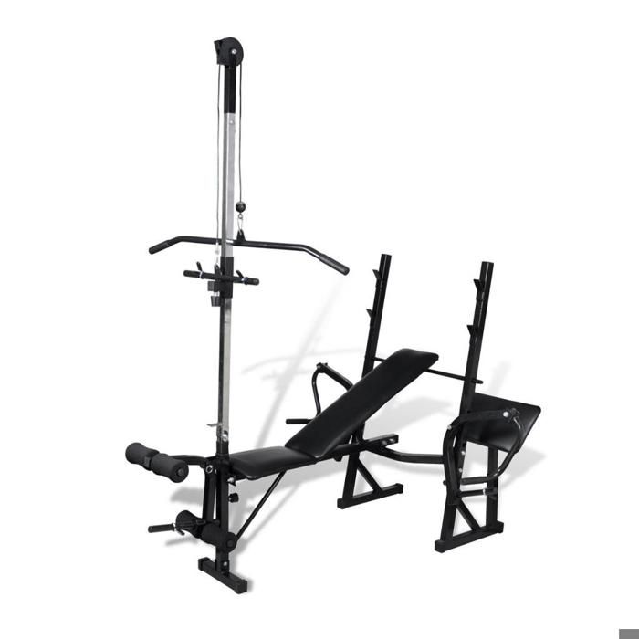 Banc de musculation appareil à charge guidée sport fitness musculation 0702056