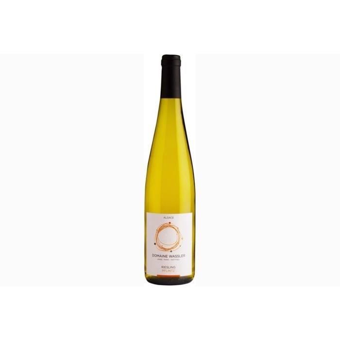 6 bouteilles - Vin blanc - Tranquille - DOMAINE WASSLER Riesling Pflintz Alsace Riesling Blanc 2018 6x75cl