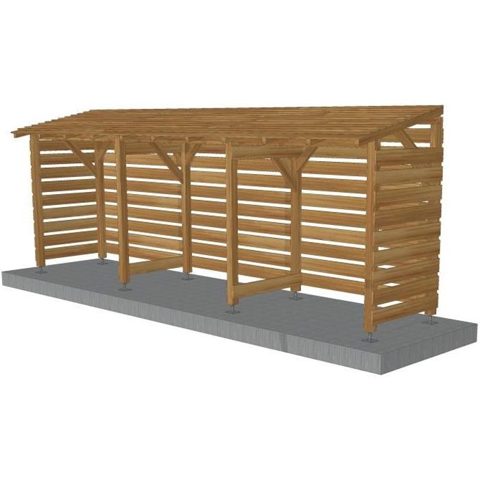 Kit Buches 6m - Couvert - Cl3 Marron - Jardinatoire