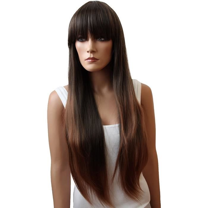 Extensions de cheveux et perruques et accessoires PRETTYSHOP Mode perruque les cheveux longs lisse volumineux résistant 247864