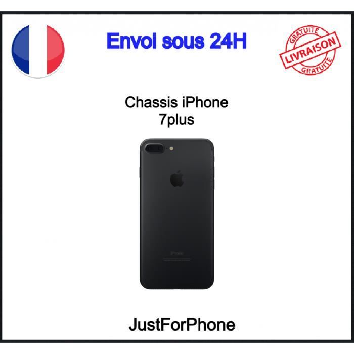 Chassis Coque Vitre Arrière Iphone 7plus Noir