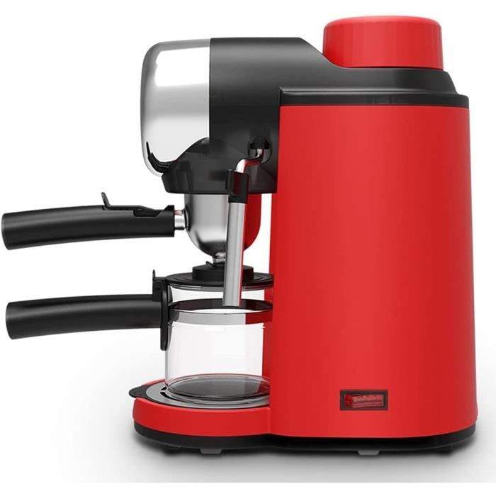 Petite Machine à café de Bureau à Domicile, Mousse de Lait Expresso Semi-Automatique et Machine à café Tout-en-Un à Cuisson Auto,156