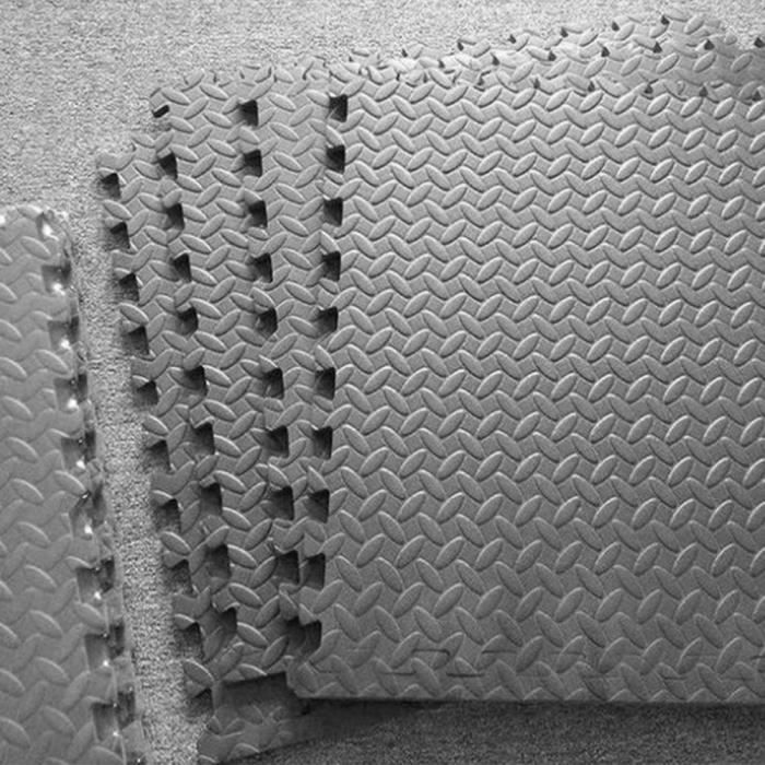 Laizere * Tapis de Protection de Sol 16 Dalles + Bordures 30cm x 30cm Tapis de Gymnastique Matelas
