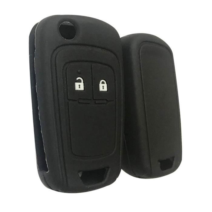 Coque clé,Clé à clé pour Opel Insignia Vauxhall En Silicone, etui à clé pour Buick Regal Lacrosse, Encore Excelle - Type black