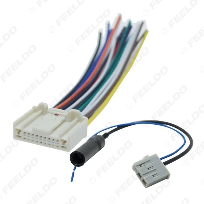 Câble de démarrage,LEEWA adaptateur avec harnais de câblage pour Nissan, Teana, x trail, Qashqai, autoradio OEM, 5 - Type B C