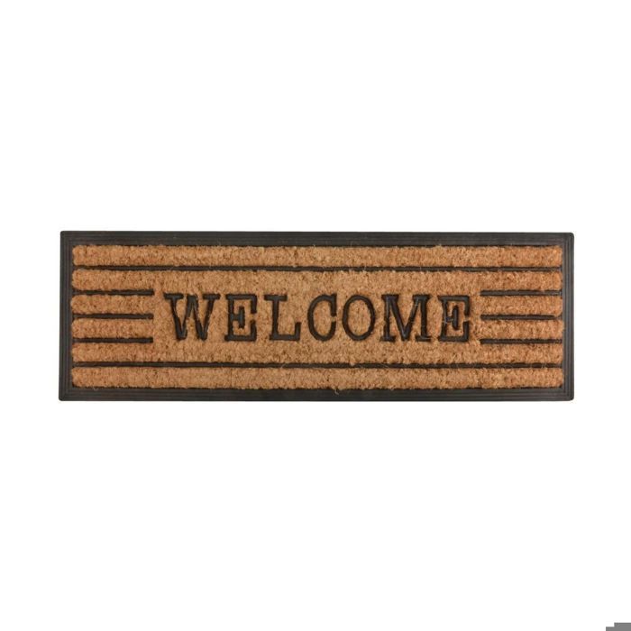 Tapis en fibres de coco inscription Welcome